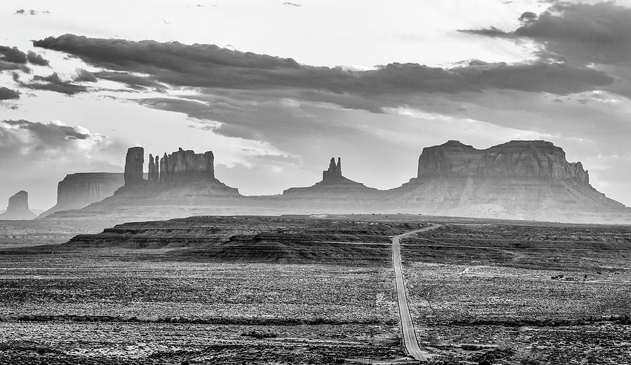 Monument Valley in the Haze Photograph by Jayme Spoolstra