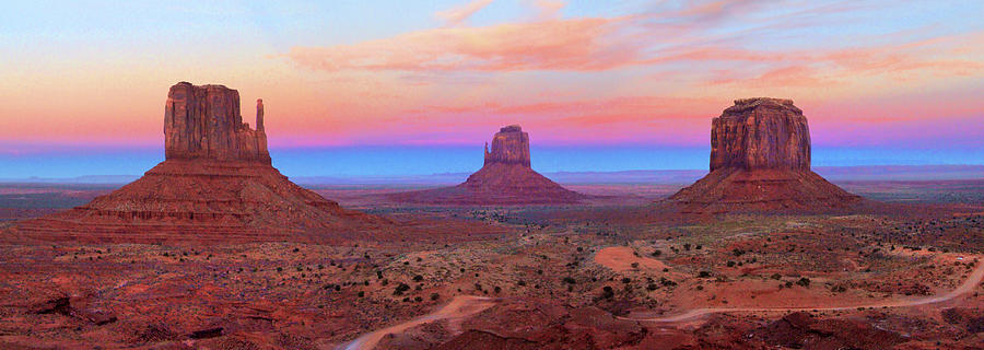 Monument Valley Just After Dark 2 Photograph by Mike McGlothlen