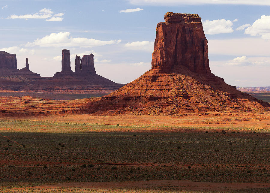 Monument Valley Light and Shadow Photograph by Donnie Whitaker