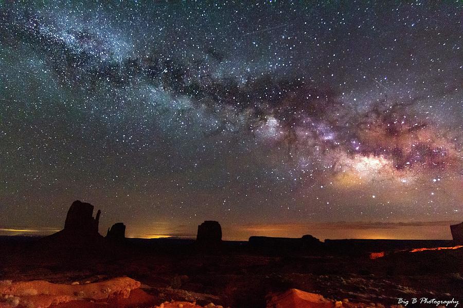Monument Valley Milky Way Photograph by Brandon Leavell - Fine Art America