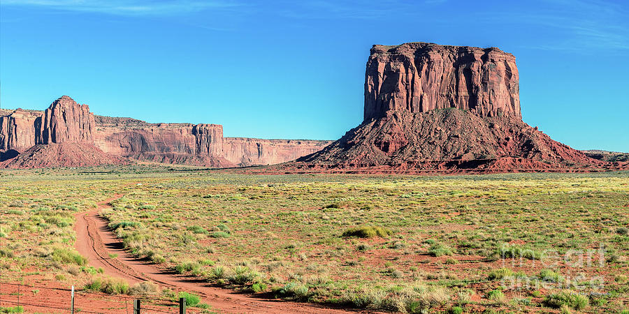 Monument Valley Mitchell and Gray Whiskers Butte 2 to 1 Ratio Photograph by Aloha Art