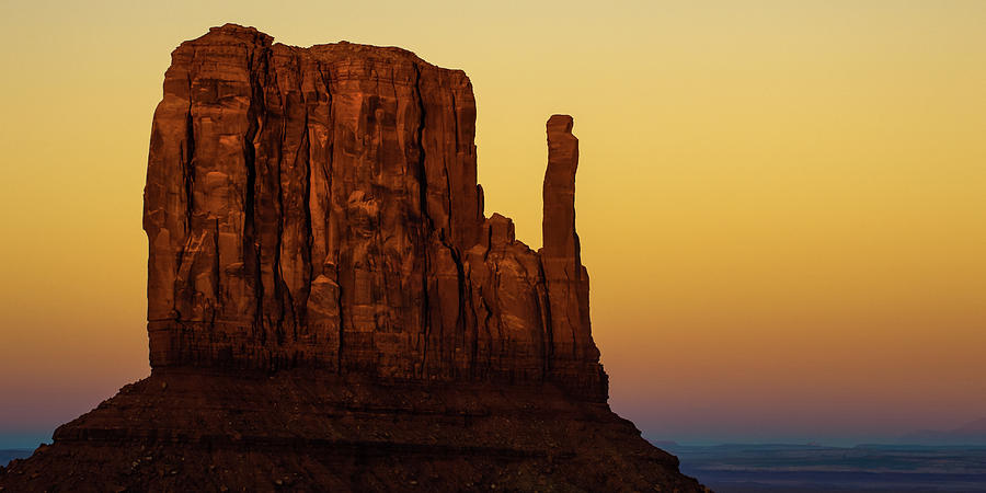 Monument Valley Mitten Landscape Panorama Photograph