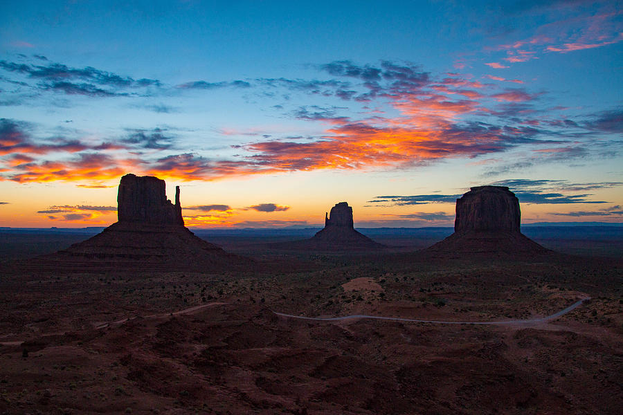 Monument Valley on the border between Arizona and Utah Photograph by Evenfh