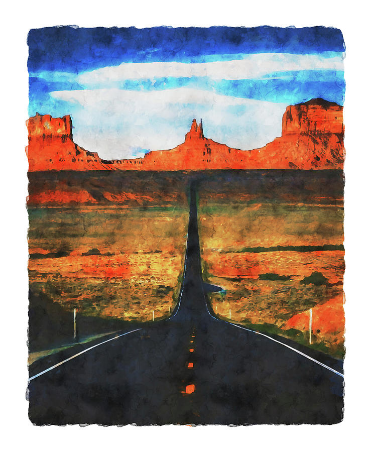 Monument Valley Panorama, 01 Painting by AM FineArtPrints