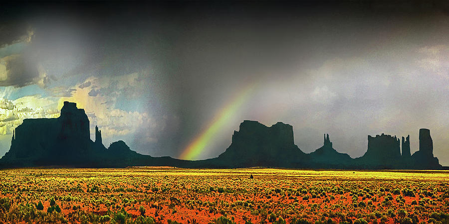 MONUMENT VALLEY PANORAMA, Arizona Photograph by Don Schimmel