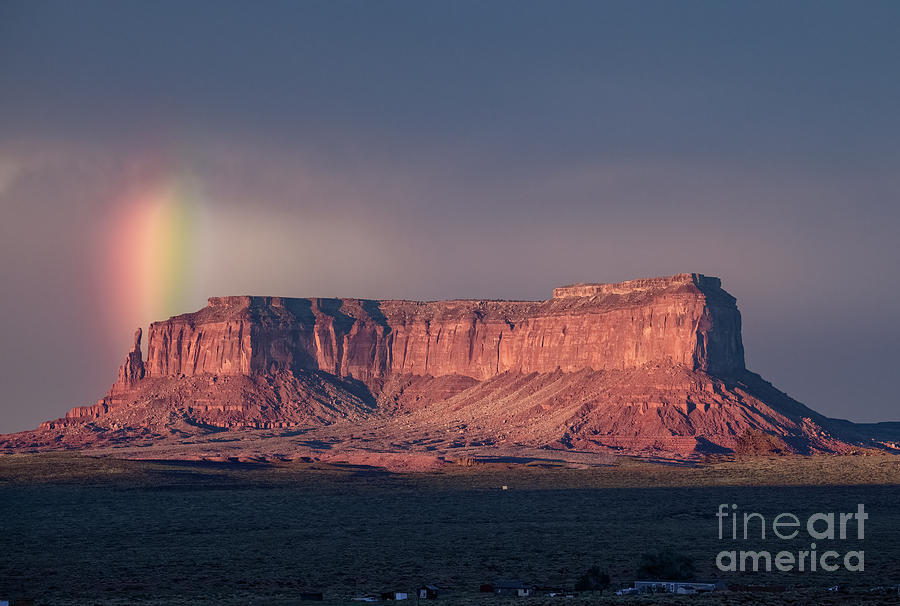Rainbow Over Eagle Mesa Photograph