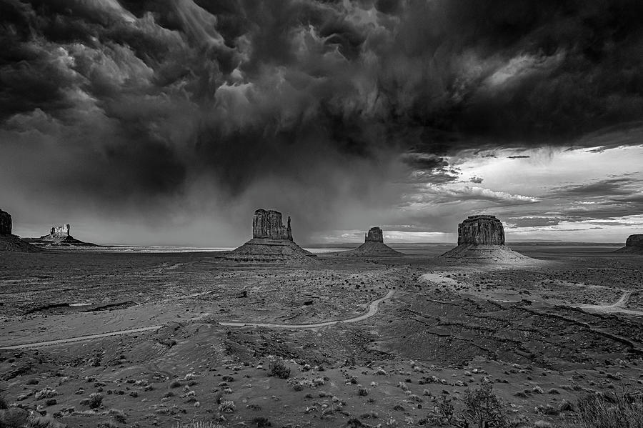 Monument Valley Storm Photograph by Lou Novick