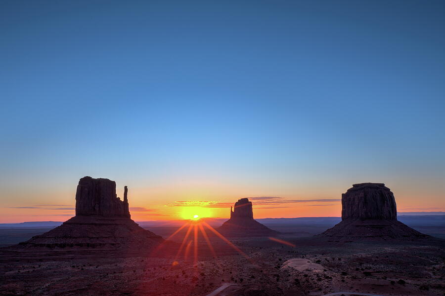 Monument valley, sunrise Photograph by Alex Nikitsin - Fine Art America