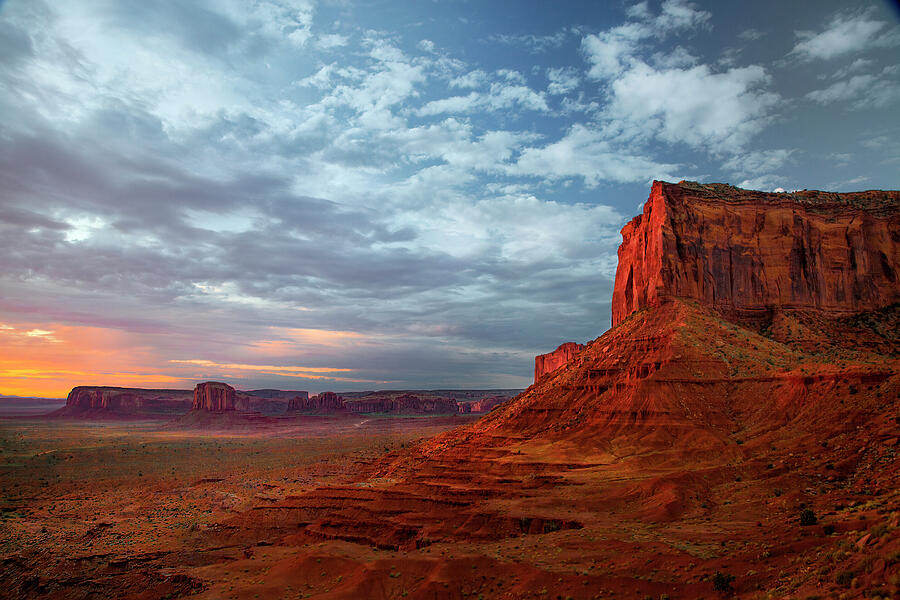 Monument Valley Sunrise Glow Photograph