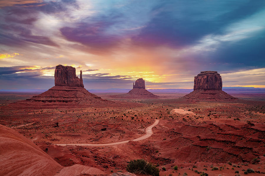 Monument Valley Sunrise Photograph by Rose and Charles Cox