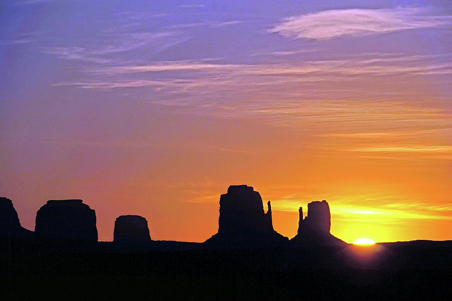 Monument Valley Sunset 12a Photograph by JustJeffAz Photography