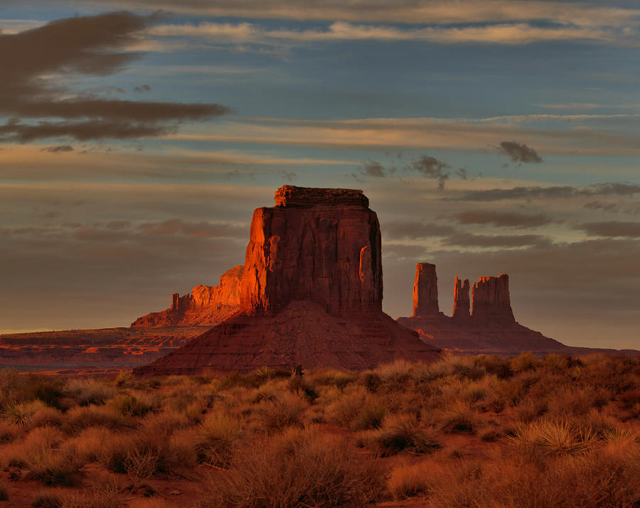 Monument Valley Sunset Photograph by Stephen Vecchiotti