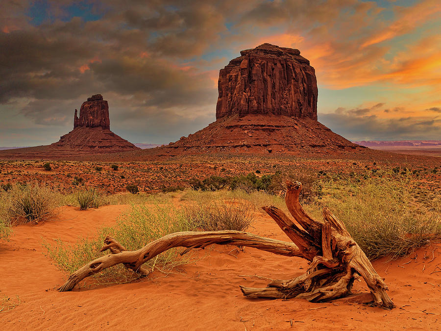Sunset Photograph - Monument Valley by Thomas Hall