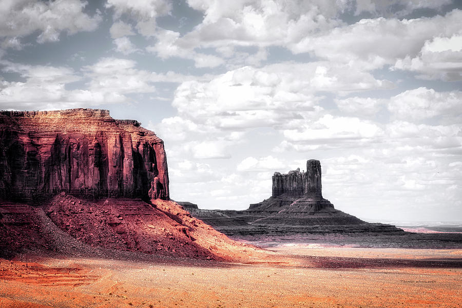 Desert Photograph - Monument Valley Vista View 01 SC by Thomas Woolworth