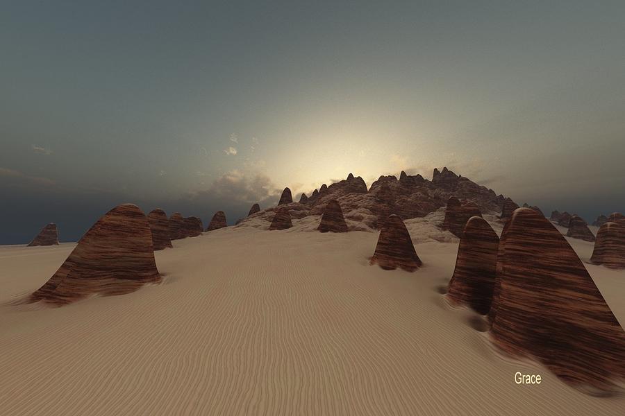 Desert Digital Art - Monumental by Julie Grace