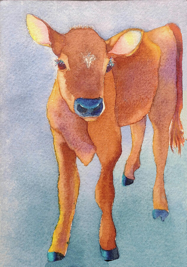 Moo Painting by Mishelle Tourtillott