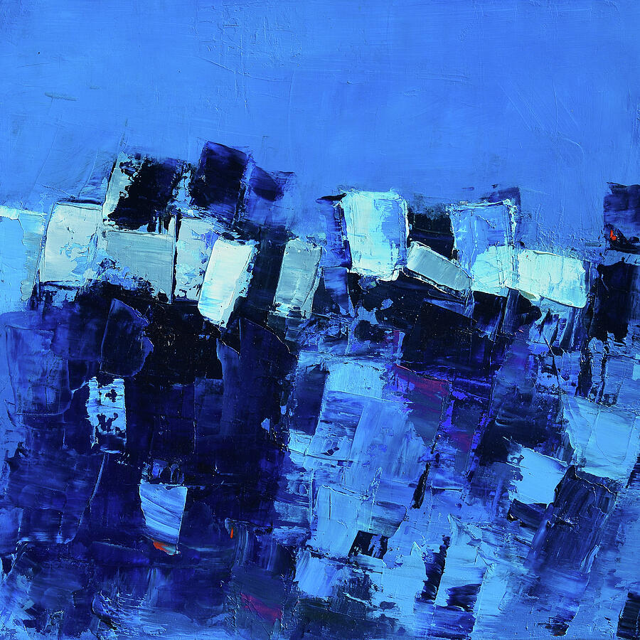 Mood in Blue Painting by Elise Palmigiani Mood in Blue Painting by Elise Palmigiani