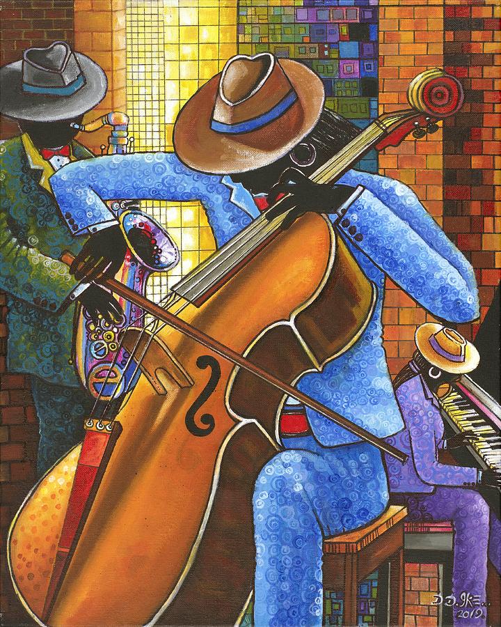 Jazz Painting - Mood Music by Darlington Ike