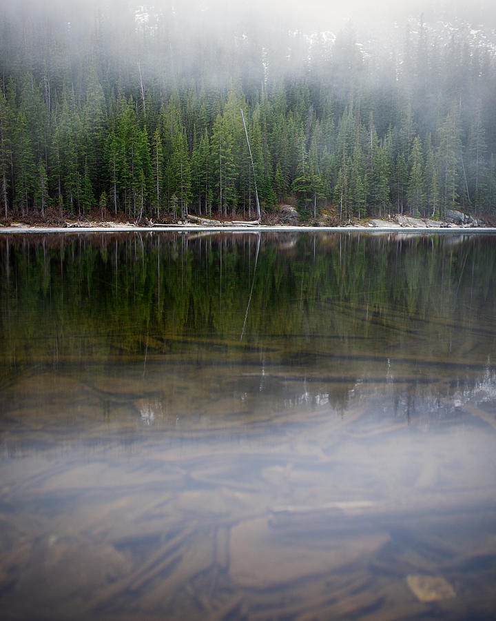 Moody Bitterroot Lake Photograph by Matt Hammerstein