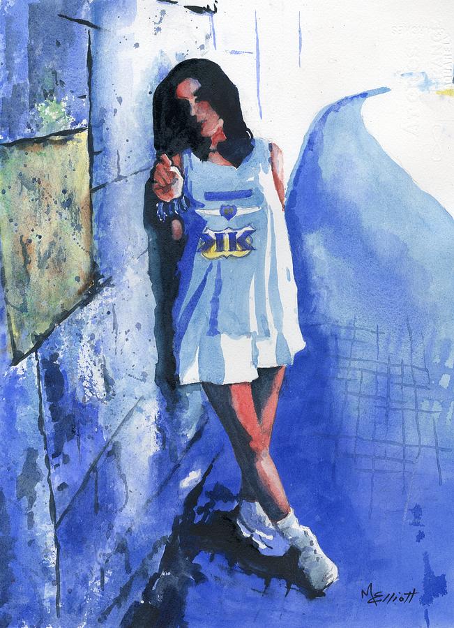 Blues Painting - Moody Blues by Marsha Elliott