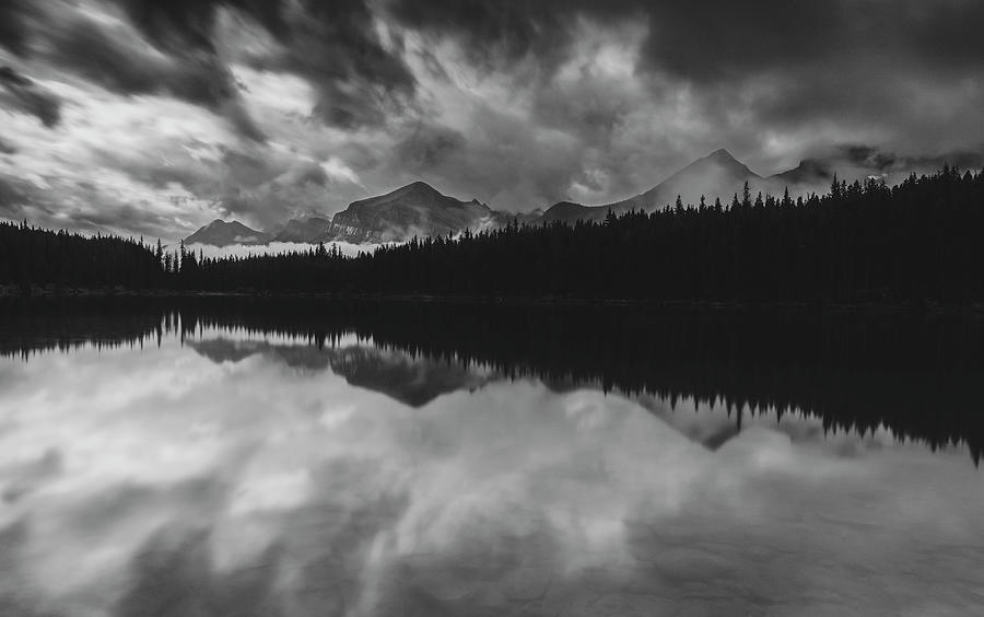 Moody Hector Lake Long Exposure Photograph by Dan Sproul