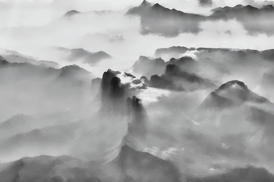 Moody Mist Mountains Photograph