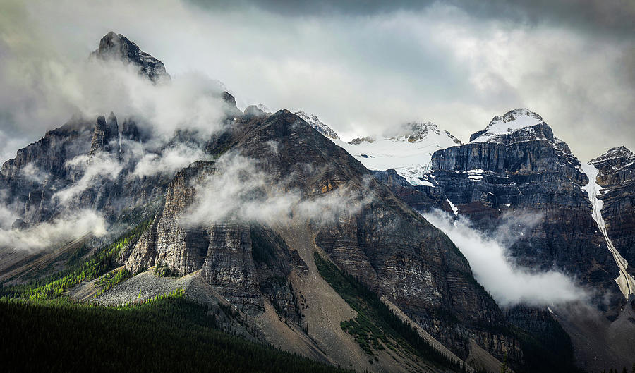 Moody Mountains Canadian Rockies Photograph by Dan Sproul