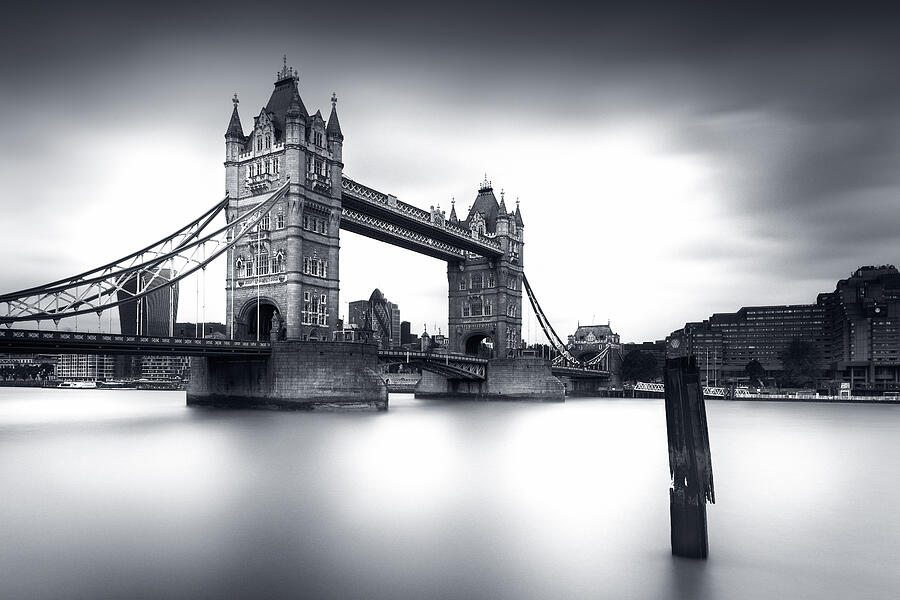Moody Reflections of Tower Bridge Photograph by John Wright Moody Reflections of Tower Bridge Photograph by John Wright