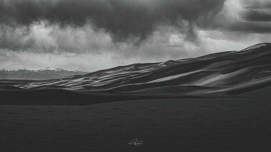 Moody Sand Dunes BW Photograph by William Boggs
