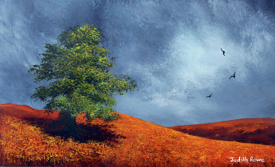Moody Skies Painting by Judith Rowe