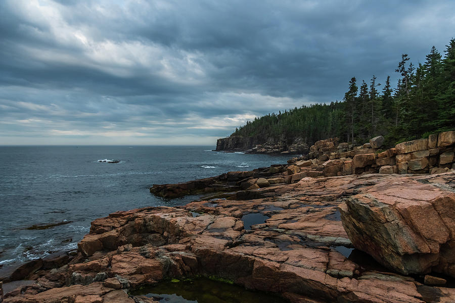 Moody Sky over Acadia Photograph by Terri Mongeon - Fine Art America