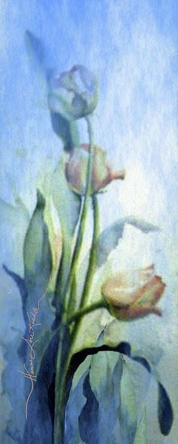 Moody Tulips Painting by Hanne Lore Koehler