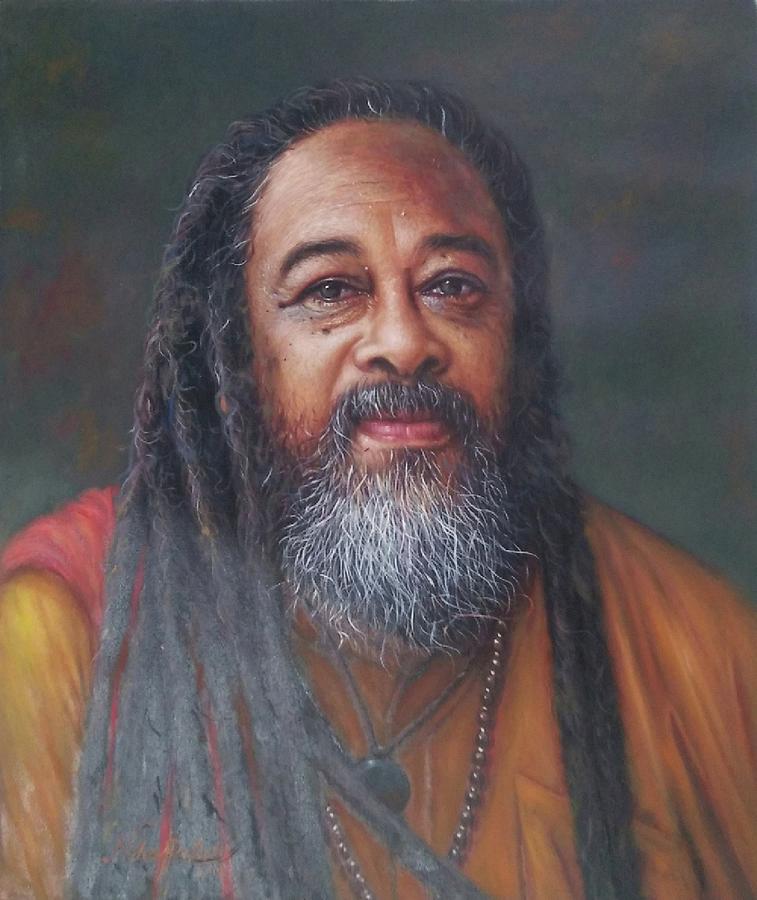 Mooji Baba Monte Sahaja Hyper Realistic Portrait Artwork Painting By Artist Painting By N S Rathod