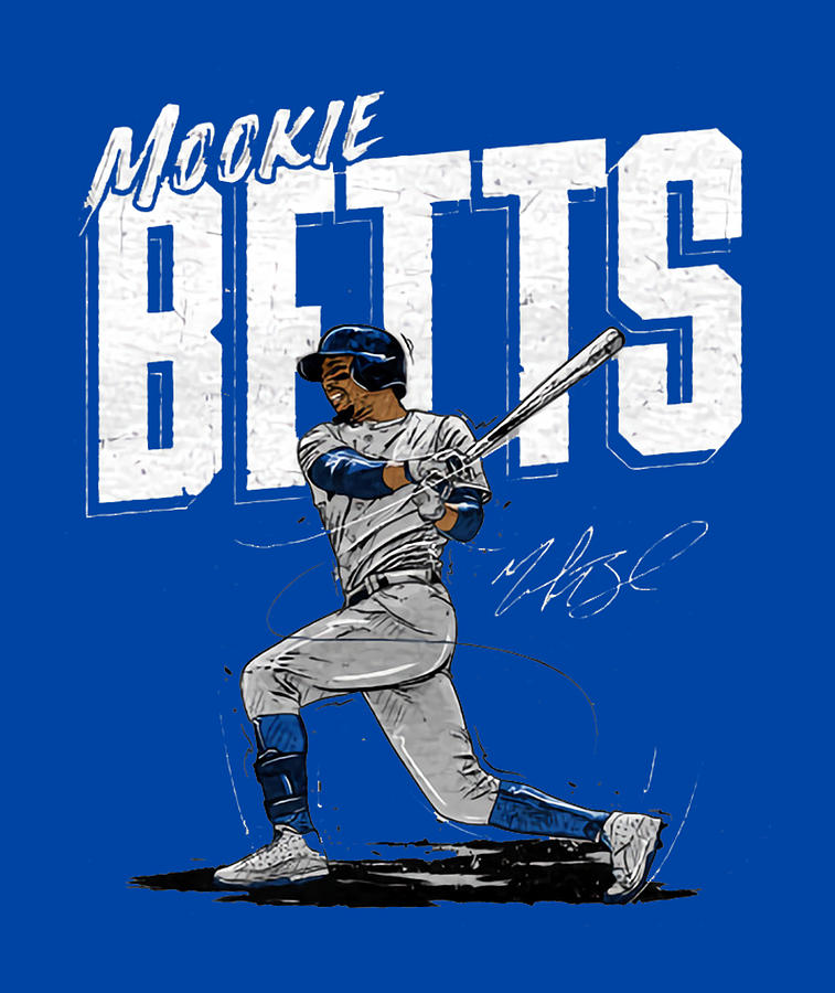 Mookie Betts Chisel Digital Art by Kelvin Kent - Pixels