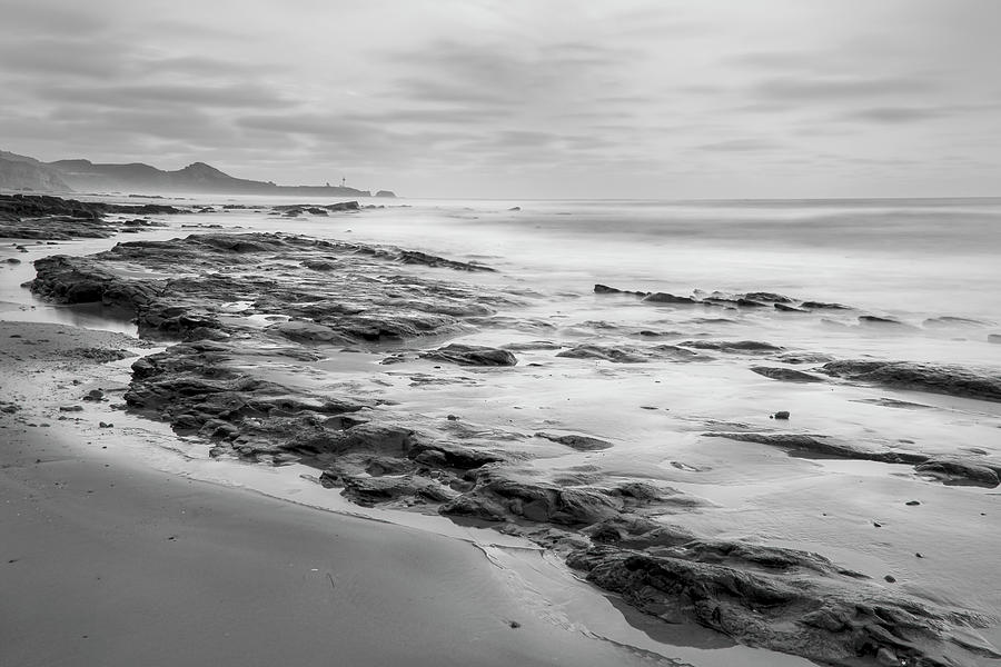 Moolack Beach BW Photograph by Joan Escala Usarralde