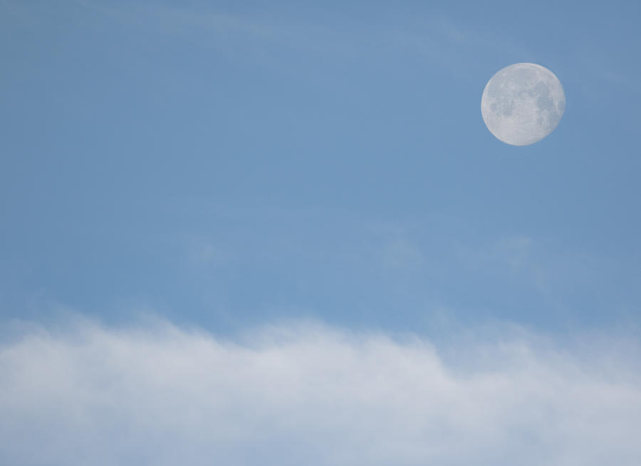Moon Above the Clouds Photograph by Joni Eskridge