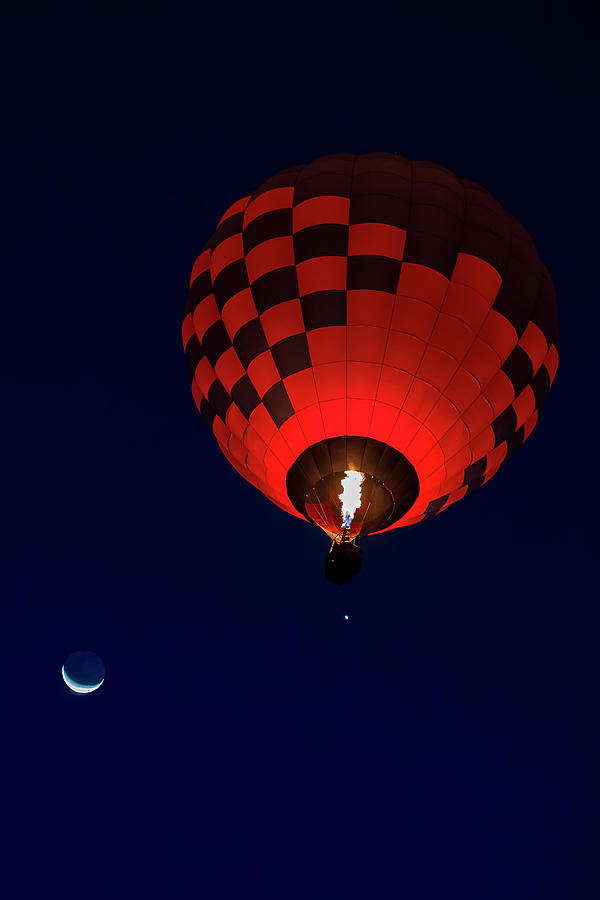 Moon and Balloon Photograph by Deborah Penland