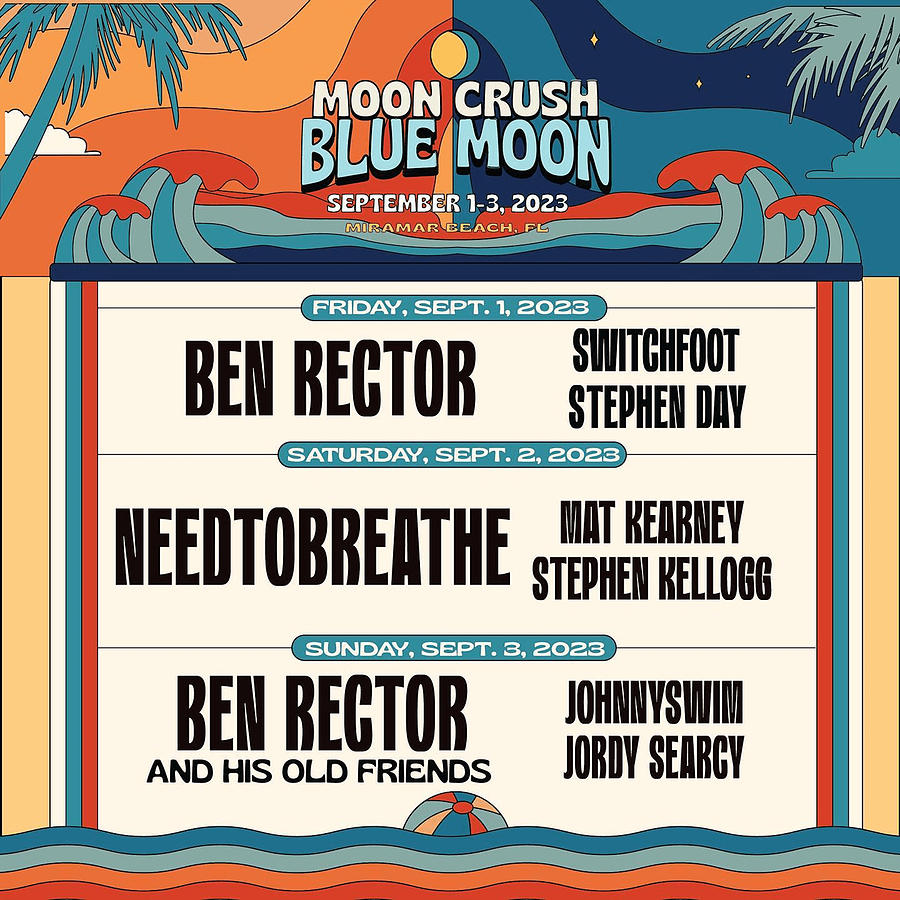 Moon Blue Crush Moon Festival Lineup 2023 Ys11 Digital Art by Yusuf ...