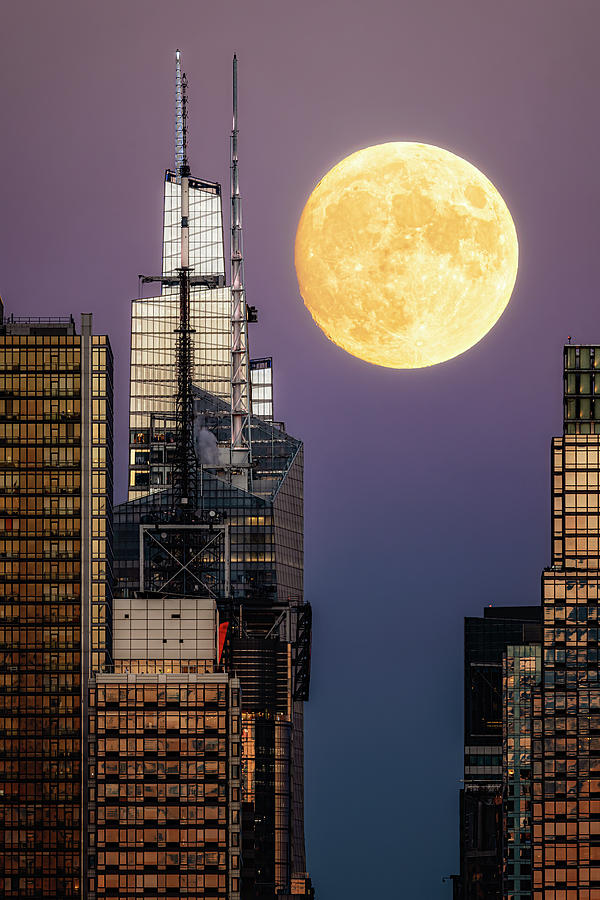 Moon By The Summit NYC Photograph by Susan Candelario