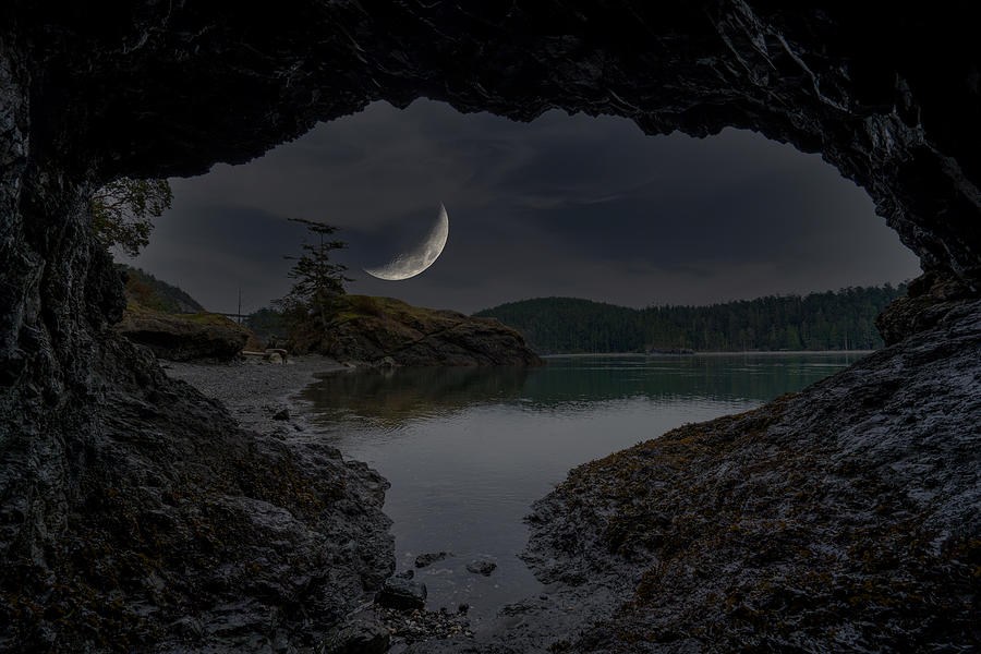 Moon Cave - Composite Photograph by Gary Skiff