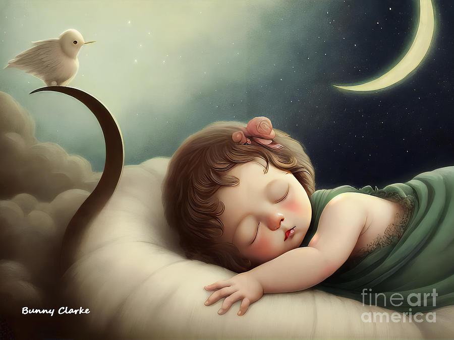 Moon Child Digital Art by Bunny Clarke