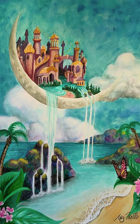 Moon City Painting by Megan Torello | Fine Art America