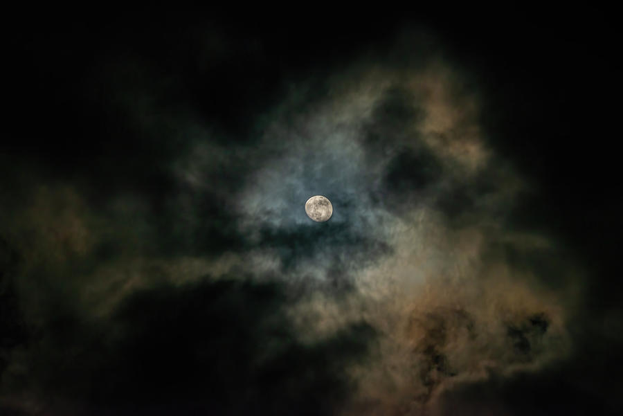 Moon Clouds Photograph by Martina Abreu