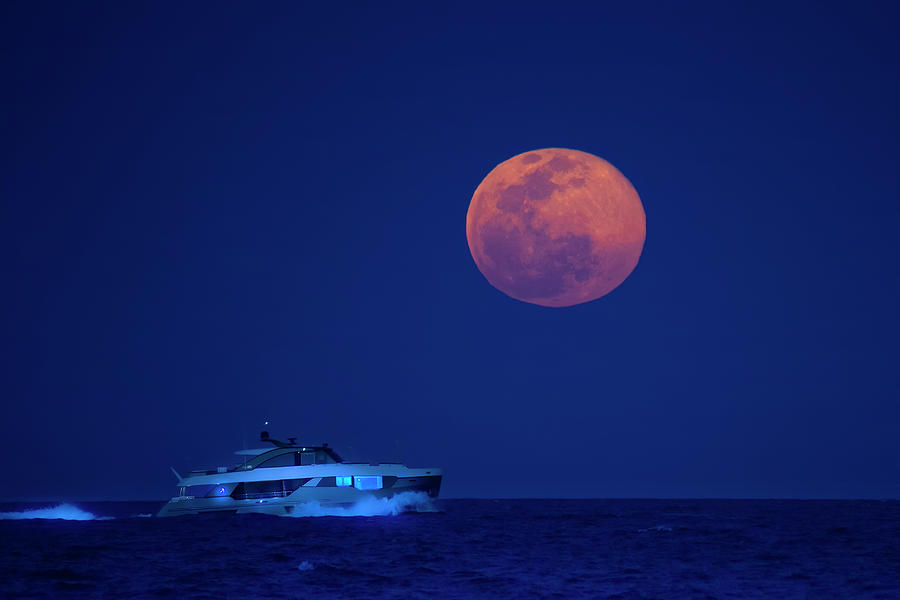 Moon Cruise Photograph by Mark Andrew Thomas
