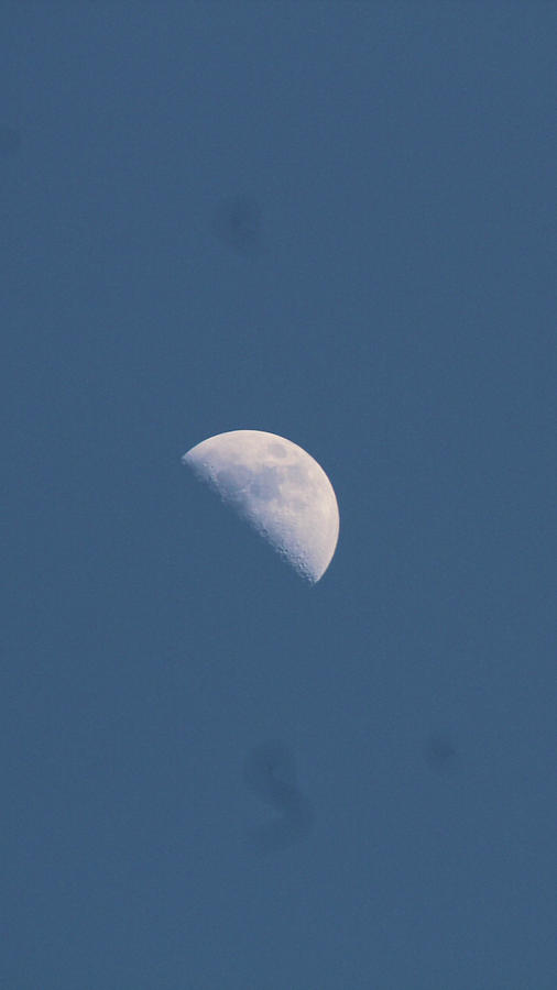 Moon During The Day Photograph by Mathew Campbell - Fine Art America