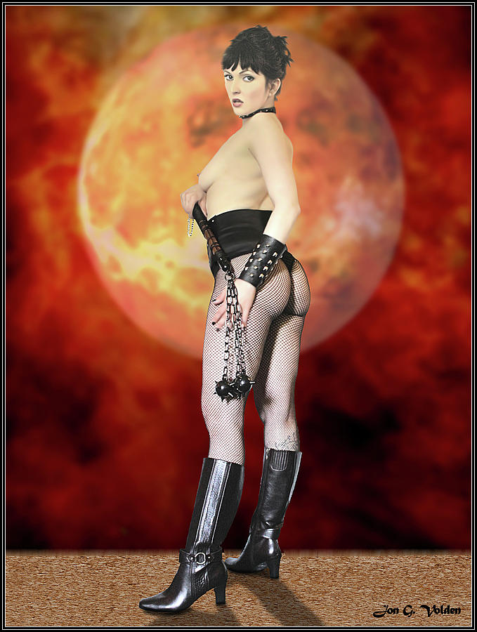 Moon Flail and Fishnets Photograph by Jon Volden