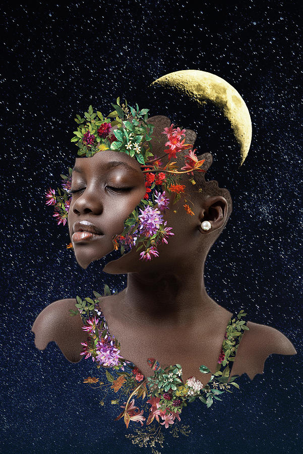 Moon Flower Digital Art by Claudia McKinney