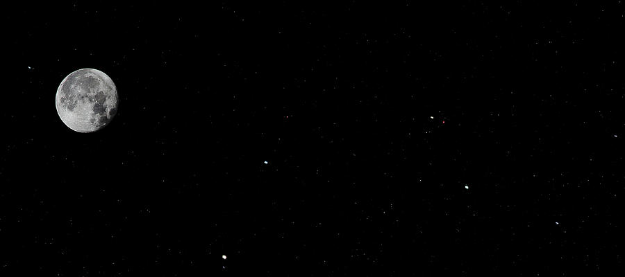 Moonlit Marvel A Stellar Showcase in the Night Sky Photograph by Gregg Ott