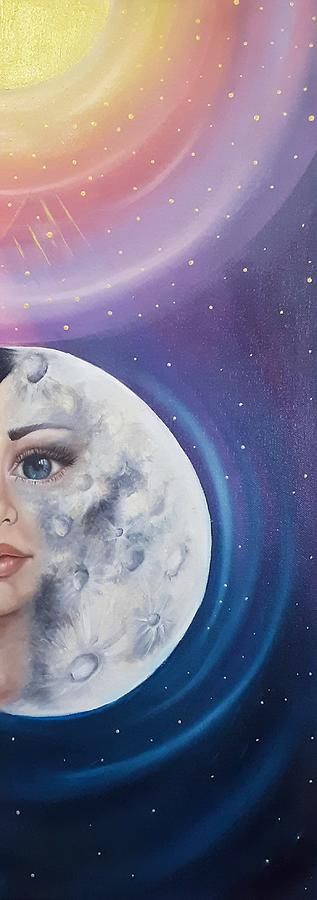 Moon girl Painting by Agartha L - Fine Art America