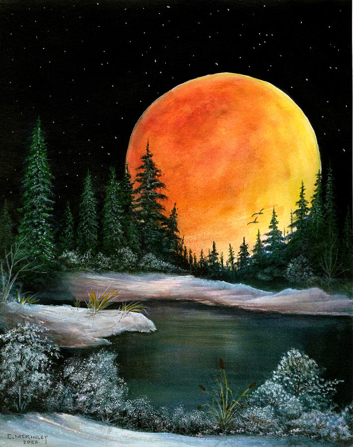 Moon Glow2 Painting by Carl McKinley